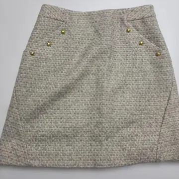 바빌론 사다리꼴 트위드 스커트 38