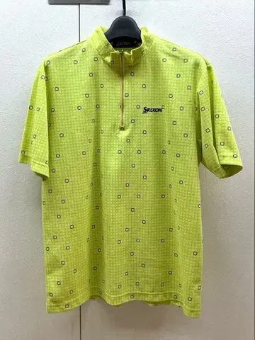 [ 새상품급 ] SRIXON 스릭슨 하프 지퍼 반팔 셔츠 M 사이즈