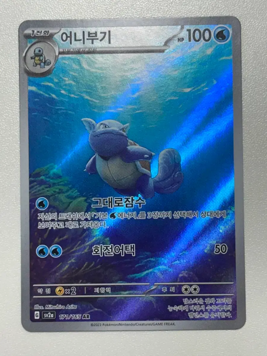 Pokemon Card Wartortle AR