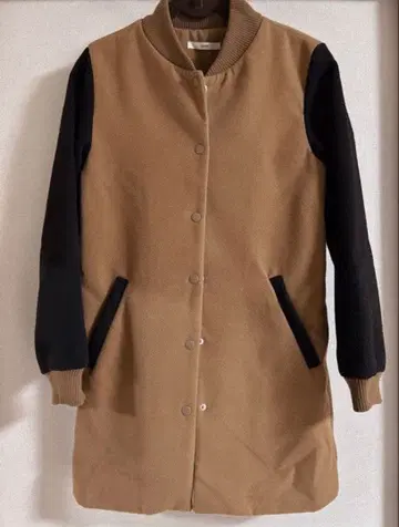 CIAOPANIC 롱 코트 블루종 노카라 캐주얼