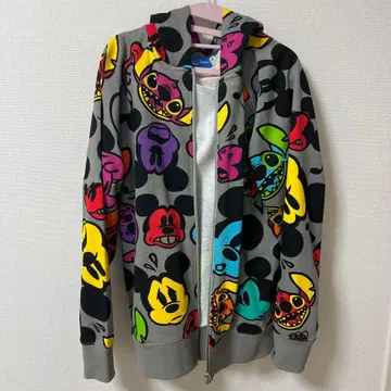 디즈니 후드티 그레이