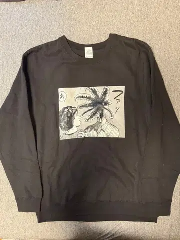 새상품 기생수 맨투맨 블랙 XL 이와아키 히토시 트레이닝복