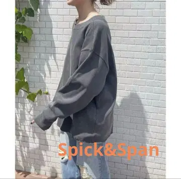 spick&span 헤비 골지 풀오버 그레이