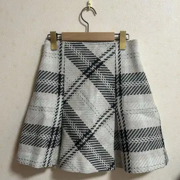 snidel 로빙 체크 미니 스커트