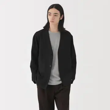 통기성 스트레치 가디건 네이비 L 사이즈