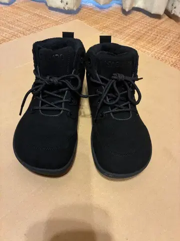 사구아로 블랙 미드컷 신발 따뜻한