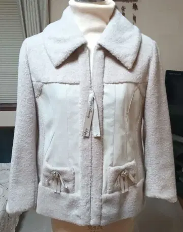 울 합성 피혁 자켓