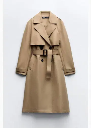 새상품급 zara 벨트 포함 롱 트렌치코트 S 사이즈