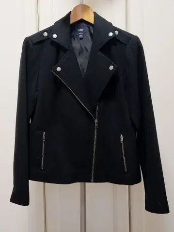 블랙 싱글 라이더 자켓