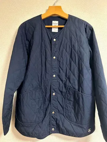 ORCIVAL 오르치발 네이비 퀼팅 자켓 칼라리스