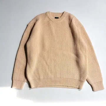 새상품급 2024 바토너 x 6(ROKU) 크루넥 리브 니트 스웨터