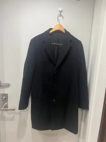 블랙 울 피코트