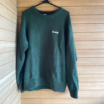 S118.6 XLARGE 다크 그린 니트 M 사이즈