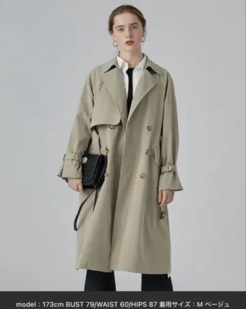 Fano Studios 벨트 와이드 트렌치코트 M 사이즈