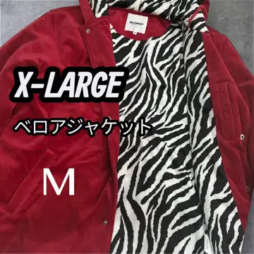 X-LARGE 엑스라지 벨로아 자켓 후드티 제브라 M