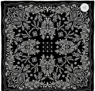 마니프리 <실크 스카프 88> 카레이도 반다나