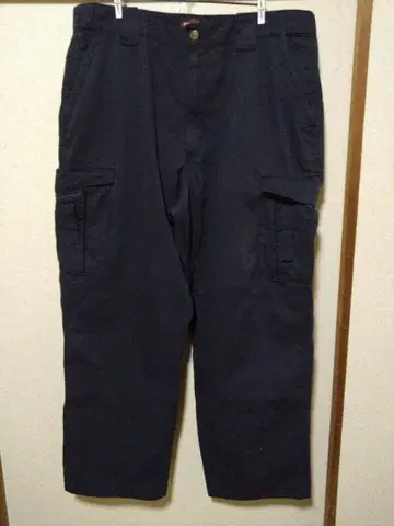 TRU-SPEC 네이비 카고 팬츠 더블니 38