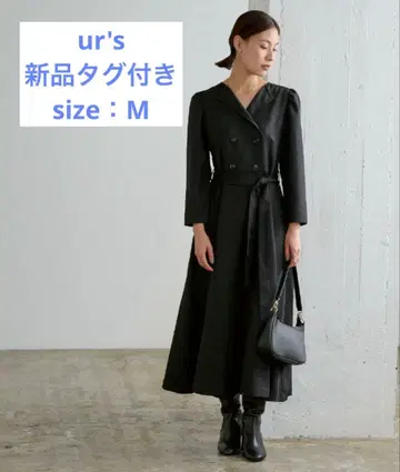 [ 택 포함 새상품 ] 벨트 퍼프 슬리브 트렌치 원피스 원피스