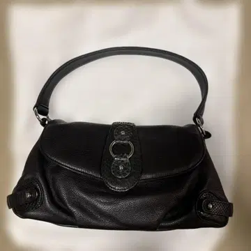 천연 가죽 핸드백 블랙 대용량 심플 고급 가죽 여성용