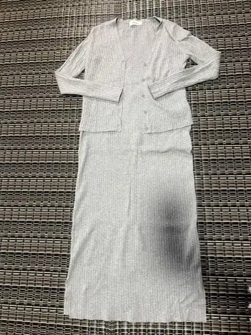 Mila Owen/니트 롱 원피스/가디건 슬립/3