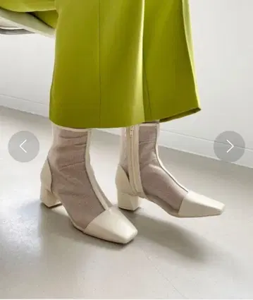 [미사용 새상품] 로리즈팜 시어 부츠 화이트 M 23.5cm