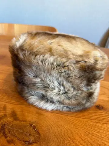 CA4LA 브라운 퍼 모자