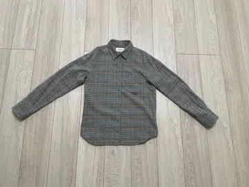 Mademoiselle NONONO 체크 무늬 긴팔 플란넬 셔츠