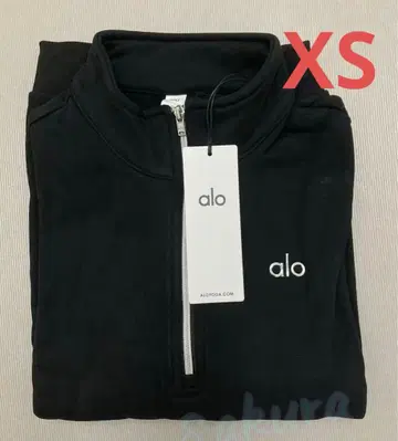 alo yoga 블랙 집업 트레이닝복