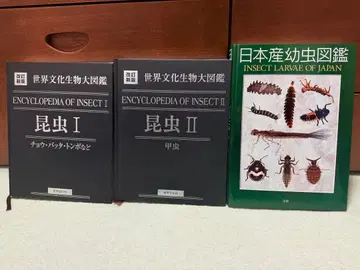 세계 문화 생물 대도감 일본산 유충도감 3권 세트