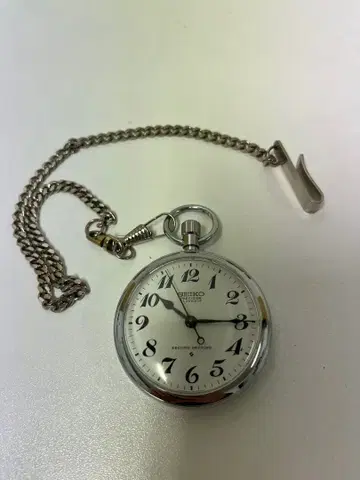 SEIKO 실버 회중시계 쇼와 51년 73 청관국