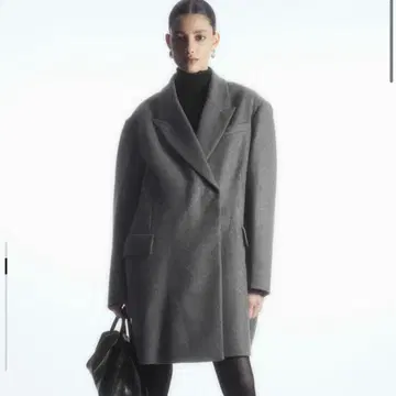 COS 오버 사이즈 핏 울 블렌드 코트