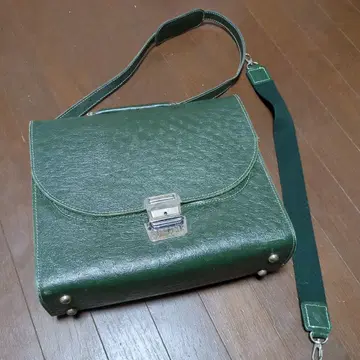 그린 가죽 숄더백 HINOMOTO NO.48