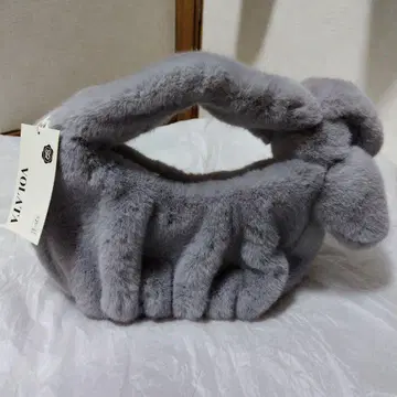 VOLATA 그레이 퍼 핸드백