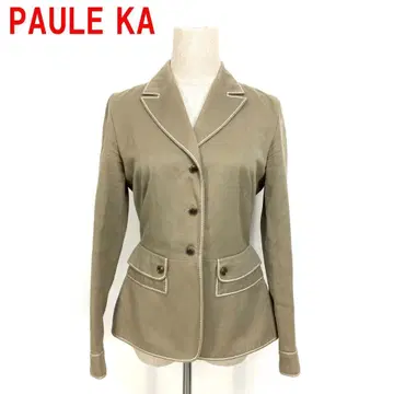 A6360 폴카 테일러드 자켓 면 안감 없음 베이지 38