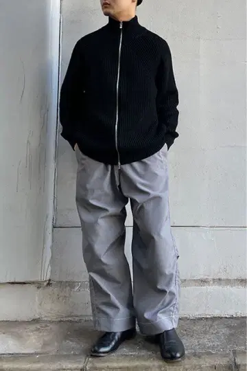 BATONER 드라이버 니트 블랙 2