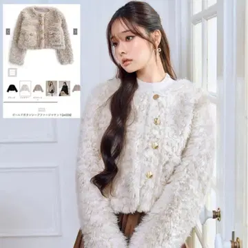 골드 버튼 시어링 퍼 자켓 [on326] GRL