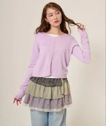 TINA : JOJUN 크로셰 엣지 가디건