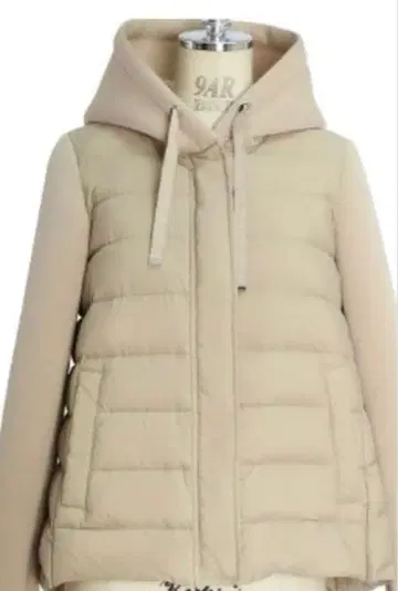 RUIRUE* 후드 부착 베이지 라이트 다운 자켓