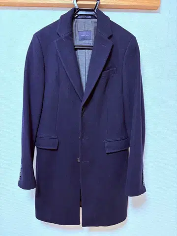 [ 새상품급 ] ZARA 체스터 코트 네이비 남성용 M 40