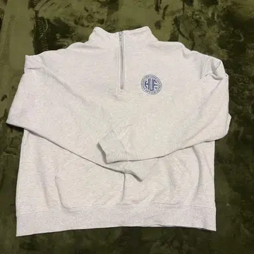 HUF 집업 맨투맨 그레이 하프 지퍼 M 사이즈