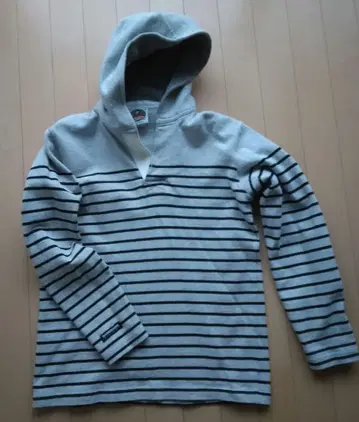 BARBARIAN 스트라이프 후드 부착 후드티 XS 라거 셔츠