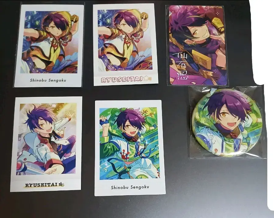 Ensemble Stars Shinobu bulk Pashha Phatz photocards can badge