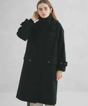 UNITED TOKYO 플레어 모즈 코트 블랙 1