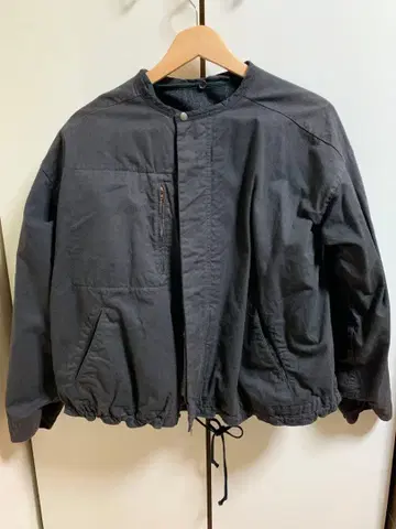 파드칼레 다크 그레이 플리스 라이닝 자켓