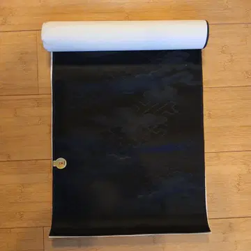 블랙 컬러 구름 무늬 오비지 옷감