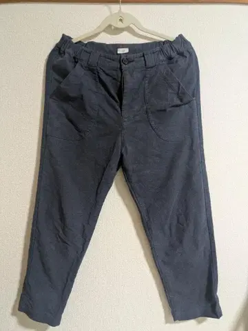 HAU 네이비 캐주얼 팬츠 허리밴딩