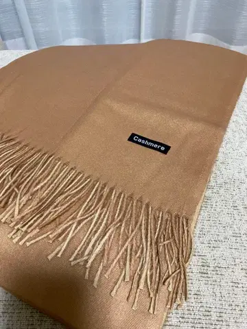 캐시미어 스톨 베이지 미사용 새상품
