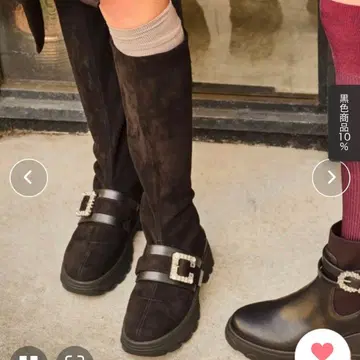 [경량] 통굽 스트레치 롱 부츠 다이애나 +diana 24.5cm