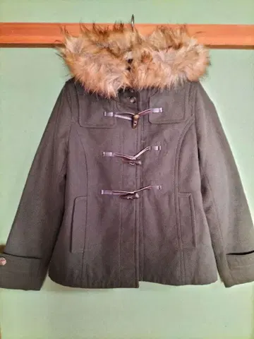 올리브 그린 더플 코트