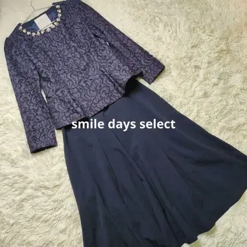 컨디션 최상 2점 체스티 스커트 노카라 레이스 수트 네이비 S